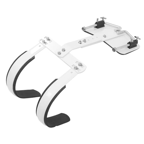 SUPVOX Adjustable Snare Drum Back Frame with Shoulder Strap White Snare Drum Holder and Accessories for Marching Bands Easy to Assemble Durable