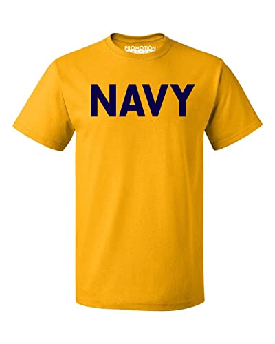 Military Gear Navy Training PT - Camiseta para hombre, Gris Heather, M