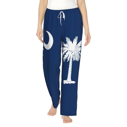 Pantalon extensible et doux pour femme à motif imprimé Caroline du Sud