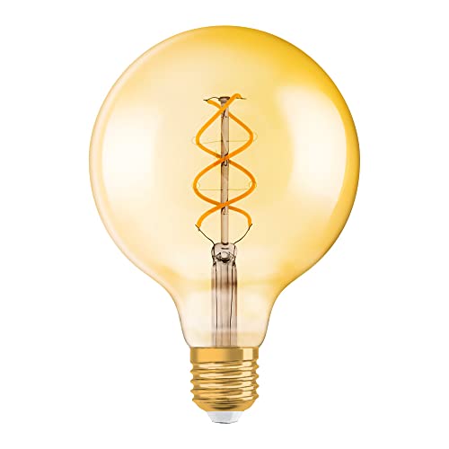 OSRAM LED Vintage Edition 1906, Sockel: E27, Dimmbar, Warmweiß, Filament Gold