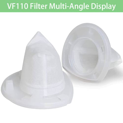 Image of VF110 Filter, 6 Pack Replacement Vacuum Filters for Black & Decker VF110 Cordless Vacuum CHV1210, CHV1410, CHV1410B, CHV1410L, CHV1410L32, CHV1510, CHV9610, BDH2000L, 90558113-01 | For Black and Decker Handheld Vacuum CHV1210, CHV1410 CHV1410B CHV1410L CHV1410L32 CHV1510 CHV9610 BDH2000L, 90558113-01