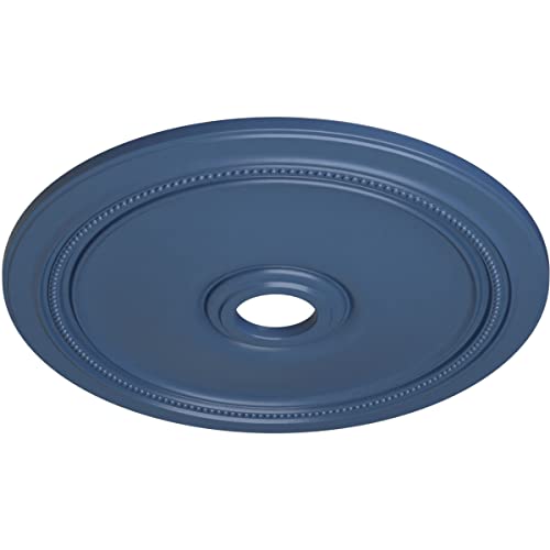 Image of Ekena Millwork CM24DIAMF Diane Ceiling Medallion, 24 inchOD x 3 5 /8 inchID x 1 1 /4 inchP (Fits Canopies up to 6 1 /4 inch), Hand-Painted Americana