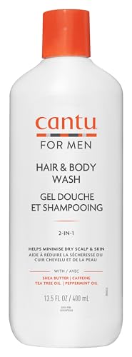 Cantu Mens 3-in-1 Shampoo Conditioner And Bodywash 13.5 Oz (Packaging May Vary)