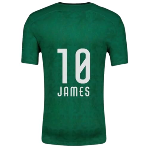 Club Leon James #10 Home Green Soccer Jersey for Men Fan Version (US, Alpha, Large, Regular, Regular, Home)