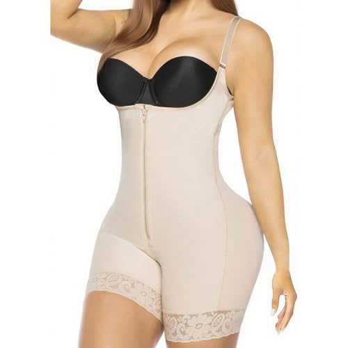 Image of Tank Bodysuit for Women Tummy Tucker Shapewear Butt Lifter Body Shaper Compression Bodysuit