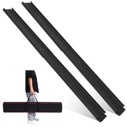 Wheelchair ramp 8FT Lightweight Retractable and Portable can be Used for Wheelchair ramps Comes with a Handbag-Black