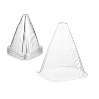 Relaxdays Pflanzenhut, 32er Set, Schneckenschutz, Frostschutz, HxBxT: 22 x 19 x 19 cm, Pflanzenhütchen PVC, transparent