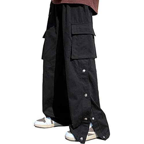 Cargo Pants Women Relaxed Straight Fit Men Outdoor Work Trousers with Pockets