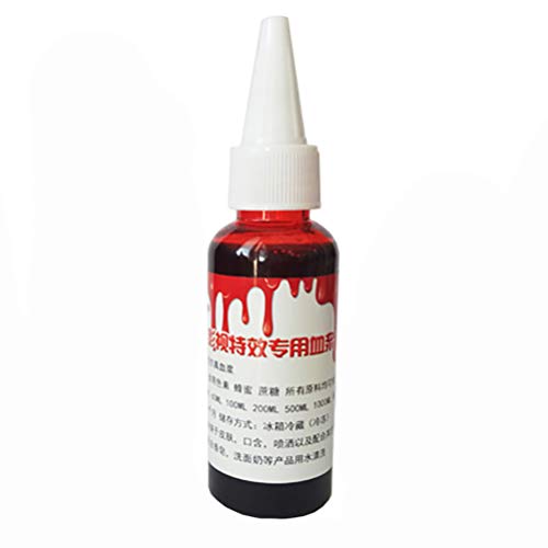 PIXNOR 30Ml de Sangue Falso Gel de Sangue de Halloween Plasma Comestível Sangue Artificial Maquiagem