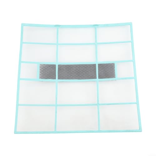Filtro de aire acondicionado R para Midea, trampa de polvo de algodón PP de alta eficiencia, diseño colgante fácil de instalar para la calidad del aire interior del hogar (32,5 x 32 cm)