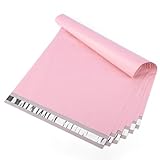 Metronic Poly Mailers 14.5x19 100 PCS, Strong Adhesive Shipping Bags for Clothing, Large Shipping Envelopes for Small Businesses, Waterproof Mailers Poly Bags for Shipping, Packages Bags Light Pink