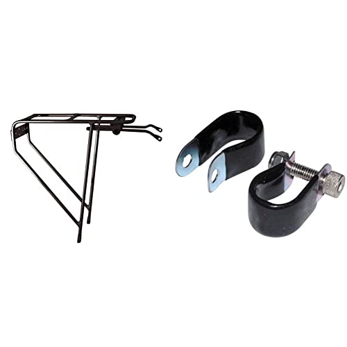 Image of TOUR ULTRALITE REAR RACK BLACK & P-Clips : Black, 16mm