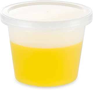 Globe Scientific 271172 Multi-Purpose Container, Economy Style, Separate Snap Lid, Capacity (Case of 10)