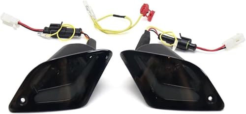 Phares pour moto Vespa GTS clignotants haute visibilité avant arrière noirs
