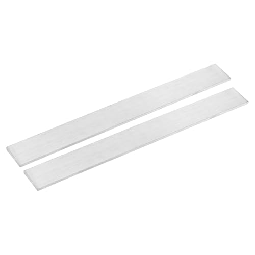 uxcell 2Pcs 304 Stainless Steel Flat Bar, 5/32