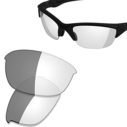 Image of SAUCER Premium Replacement Lenses & Rubber Kits for Oakley Half Jacket 2.0 OO9144 | Half Jacket 2.0 Asian Fit OO9153 | UV400 Protection, Anti-Scratch Sunglasses High Defense - Photochromic Activated