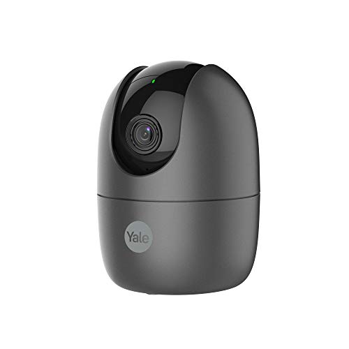 Yale SV-DPFX-B – Indoor Wi-Fi Camera – Pan and Tilt – Motion Detection – Two Way Talk – Privacy Mode – HD Live Viewing – Works With Google and Alexa, Black
