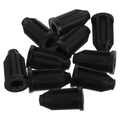 jojofuny 20 Pièces Inserts de Manchon pour Roulette en Pp Noir, Diamètre 25mm, Installation Facile et Stable, pour Roues de Meubles Universelles