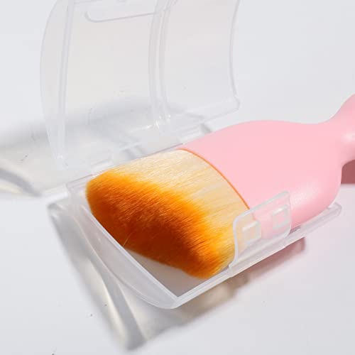 Image of AOCISKA Car Interior Detailing Brush,Soft Bristle Cleaning Brush Car Detailing Brush Dusting Brush,Car Interior Cleaning Tool,Auto Detail Brush Car Dash Duster Brush (Pink with Cap)