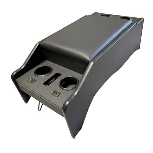 【VALFEE ジャパン】センターコンソールボックス 充電器搭載 ハイエース 200系 スーパーGL 標準 PD USB typeC アームレスト 収納ケース【ブラックレザー】