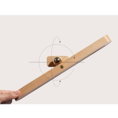 KESOTO LED De Luz De Parede De Madeira Luz De Lente Retangular 360° Rotativo USB Recarregável Dimeri