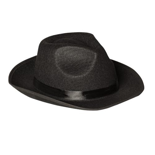 Boland 04000 - Chapéu adulto máfia, tamanho único, preto, cor / modelo sortido