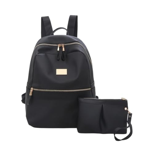 Backpack for Women, Polyester Fiber Widening Shoulder Straps Lightweight Travel Backpack with Small Bag for Outdoor Leisure - image 1