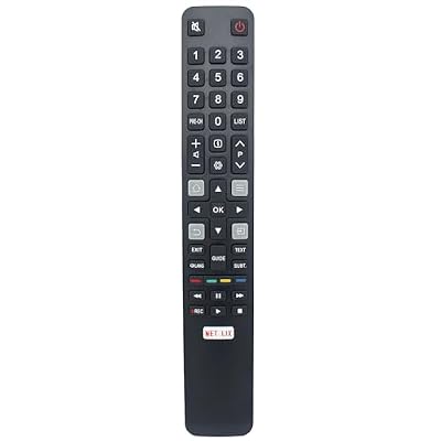RC802N YAI2 Remote Control Replacement for TCL TV 65P4USM 50E18US 55E18US 55S6000FS 49C2US 55C2US 65C2US 75C2US 75C2US 32S6000S 40S6000FS 43S6000FS 49S6000FS