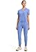 Cherokee Infinity Womens Scrub Jogger Pants, Mid Rise, Moisture Wicking, Wrinkle-Resistant, 360 Stretch, 5 Pockets - CK110A, S Petite, Ciel