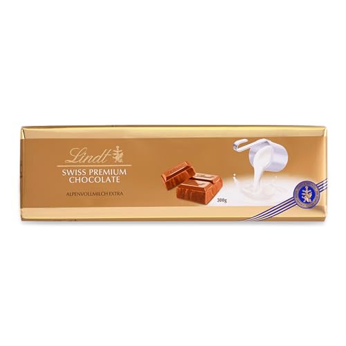Lindt Schokolade | Vollmilch Extra Tafel | 300g | feinste premium Vollmilch-Schokolade | Schokoladen-Tafel