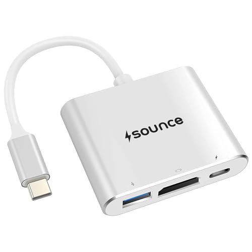 Sounce USB C to HDMI Adapter USB Type C Adapter Multiport AV Conv...