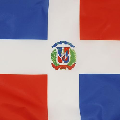 Image of Dominican Republic NAUTICAL Flag 18'' x 12'' - Dominican flags 30 x 45 cm - Banner 12x18 in for boat - AZ FLAG