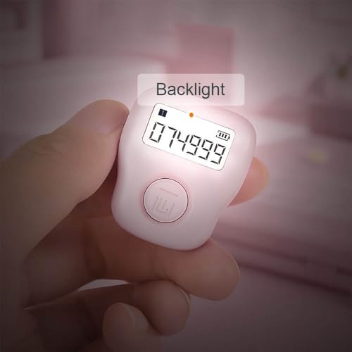 Image of Rechargeable Silent Finger Counter 6 Channels Digital Tasbih Tally Clicker with LED for Prayer Knitting Sports Gift