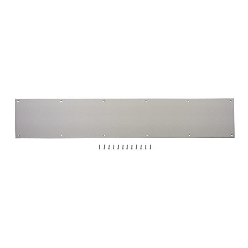 Photo 1 of Gatehouse 32293TNDLG 8-in W x 34-in H Satin Nickel Kick Plate