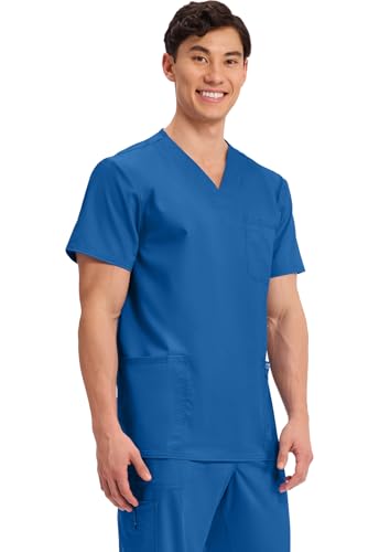 Image of Cherokee WW Revolution V-Neck Scrub Top for Men with 3 Pockets