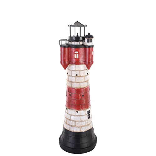 4er Set Leuchtturm Deko - Mediterrane Holz-Figuren Für Wohnzimmer & Tisch