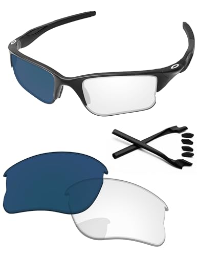 Image of Replacement Lenses & Rubber Kits for Oakley Half Jacket 2.0 XL OO9154 62mm - Precise Fit, UV Block, Impact Resistant