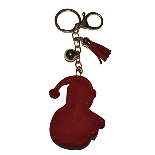 Popfizzy Christmas Keychain For Women Holiday Keyfob Backpack Keyring Xmas Purse Charms Snowman Keychains For Girls #TOP6