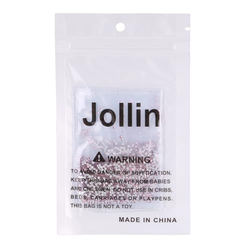 Image of Jollin Glue Fix Crystal Flatback Rhinestones Glass Diamantes Gems for Crafting Nail Art Crafts Decorations Clothes Shoes 1.8mm (ss5 2880pcs, Pink)