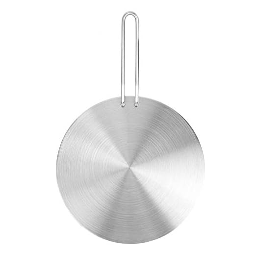 Placa Adaptadora de Inducción Placa Adaptadora de Cocina de Inducción 20/22/24CM Placa Difusora de Calor de Acero Inoxidable para Cocinas de Inducción, Cocinas Eléctricas, para Café, Leche,(24cm)