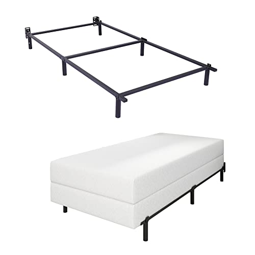 Nightell 7 Inch Metal Platform Twin Xl Bed Frame,Bed Base For Box Spring,Non-Slip,Easy Assembly,Heavy Duty Twin Xl Size Bed Frame Black #TOP6