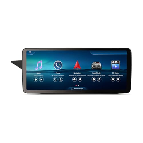 Erisin Qualcomm 8GB+128GB 12,3 Pulgadas Android 14 Radio Coche Bluetooth GPS Navegador para Mercedes Benz Clase E W212 S212 NTG 4.0 Soporta CarPlay Android Auto Dab+ WiFi 4G USB Pantalla IPS Estéreo