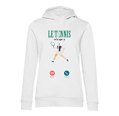 Sweat à capuche le tennis m'appelle hoodie sport de raquette