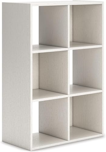 Image of Oakcraft Multipurpose Single Cube Storage Organizer Unit Bed Side Table Type Rack DIY Shelf Cabinet Space Saver (6-Cube, White)