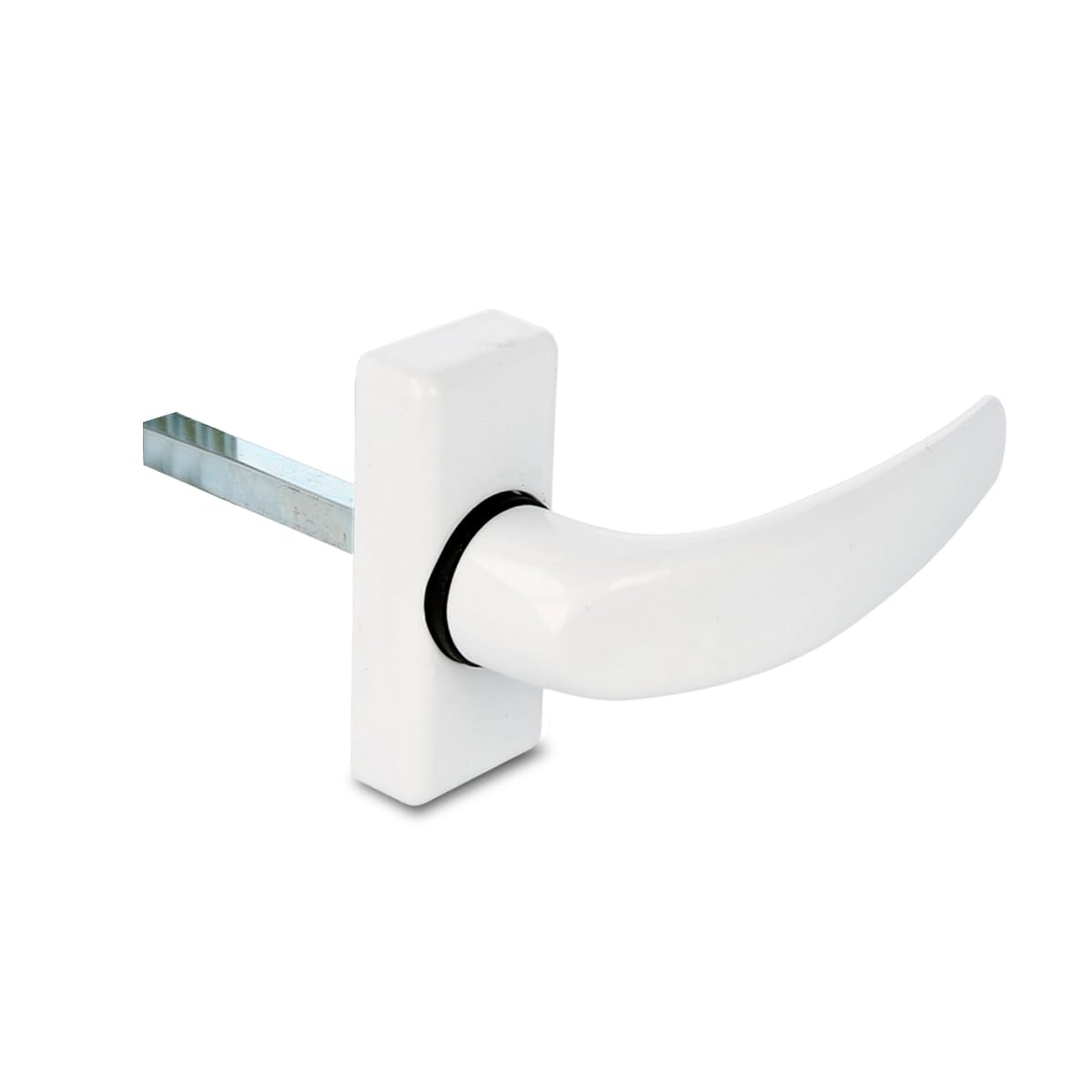 Amig 20419 - Delta Handle Lacquered White Piece, Weiss, 121 x 72 mm
