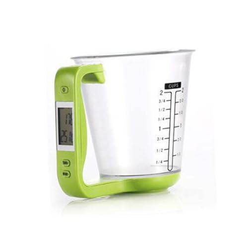 Alipis 1000g Taza Medidora Digital Pantalla Lcd Para Leche Polvo Pc Abs Sensor Peso