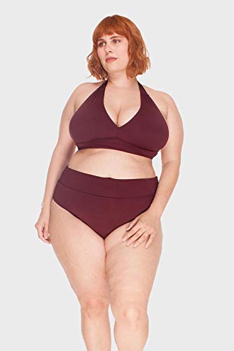 Parte de Baixo Sunkini Comfy Plus Size Vinho