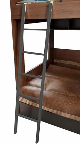 1 Escalera Ajustable Resistente for litera con Ganchos. Escalera de Hierro for Loft Que Ahorra Espacio, Ideal for dormitorios, Apartamentos y autocaravanas.(180cm)