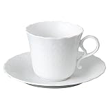 NARUMI(ナルミ) シルキーホワイト コーヒーカップ&ソーサー（1客） ボーンチャイナ 9968-6593