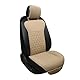 Black Panther 1 Paar Luxus PU-Leder Sitzbezüge Auto Vordersitze, kompatibel mit 95% Autos,Keine Sitzheizung, Keine Wärme (Limousine/SUV/Pickup/Van) - Beige